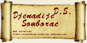 Đenadije Somborac vizit kartica